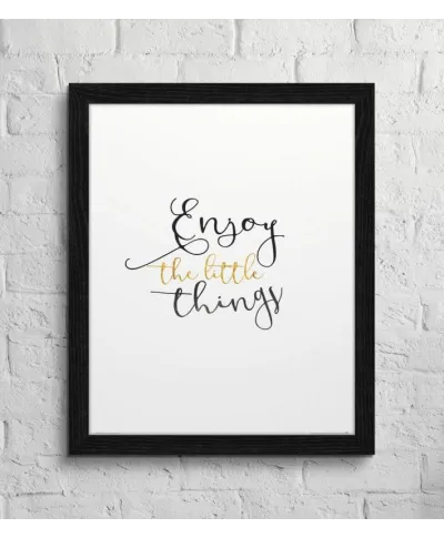 Plakat do salonu - Enjoy The Little Things - 40x50 cm