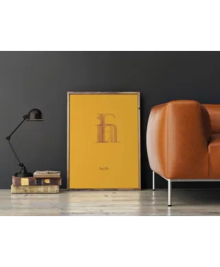 Plakat do salonu - Faith - 50x70cm