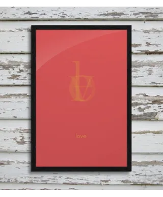 Plakat ścienny - Love - 61x91,5 cm