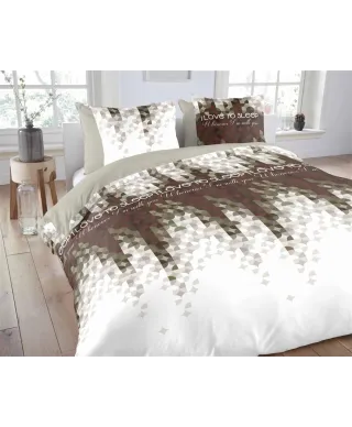 Pościel bawełniana - ANEEZA Love Dots - 140x200 cm