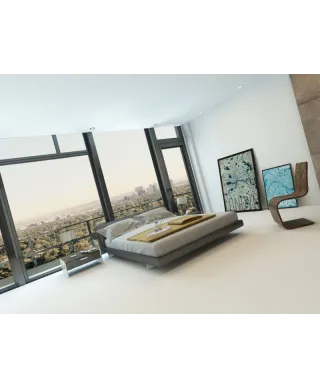 Plakat ścienny - Paryż - Błękitna mapa - 50x70 cm