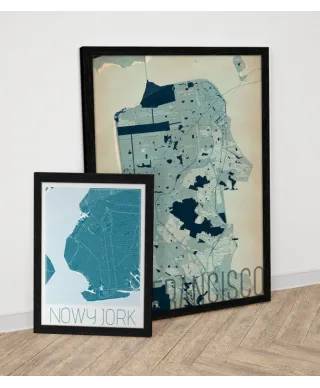 Plakat na ścianę - Londyn - Artystyczna mapa - 50x70 cm