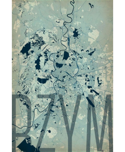 Plakat ścienny - Rzym - Artystyczna mapa - 61x91,5 cm