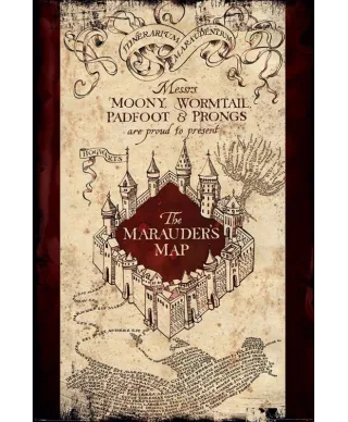 Harry Potter - Mapa Huncwotów - plakat