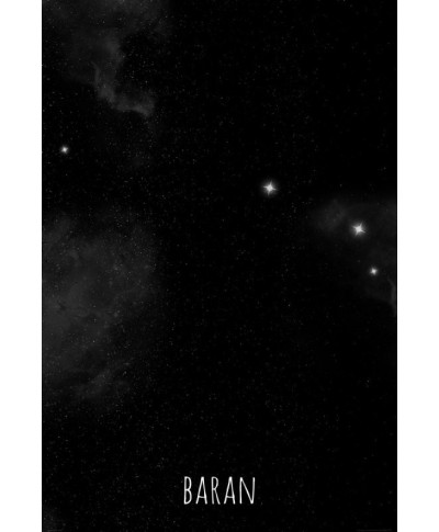Baran konstelacja gwiazd - plakat