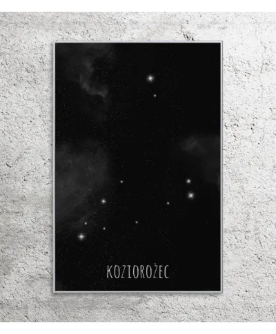Koziorożec konstelacja gwiazd - plakat