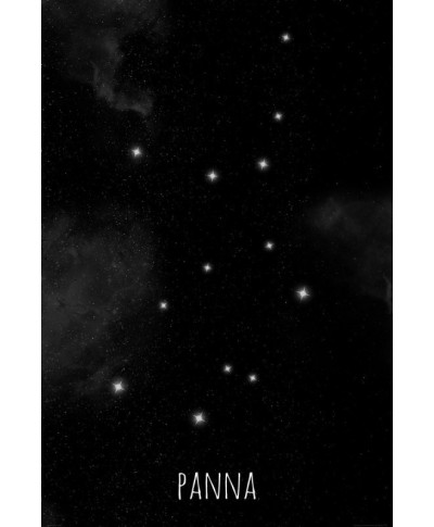 Panna konstelacja gwiazd - plakat