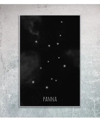 Panna konstelacja gwiazd - plakat