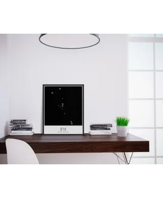 Byk konstelacja gwiazd z opisem - plakat