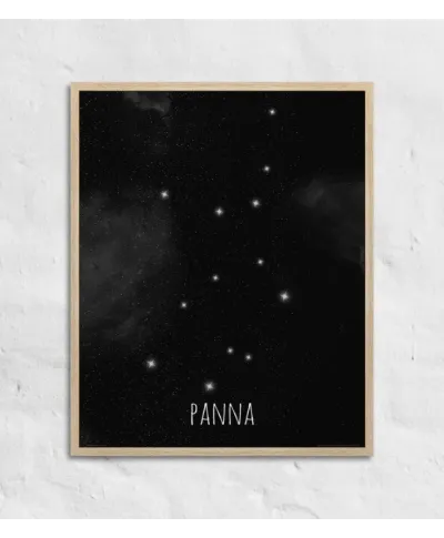 Panna konstelacja gwiazd - plakat