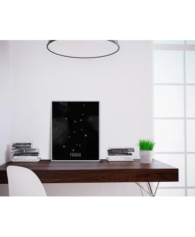 Panna konstelacja gwiazd - plakat