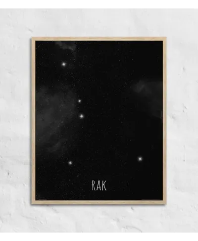 Rak konstelacja gwiazd - plakat