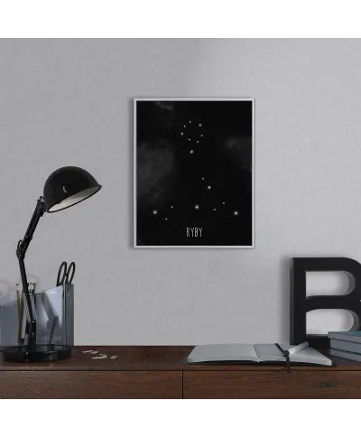 Ryby konstelacja gwiazd - plakat