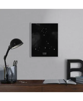 Ryby konstelacja gwiazd - plakat