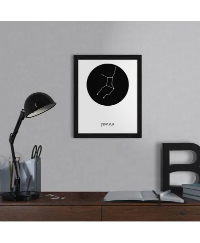 Panna konstelacja w kole - plakat