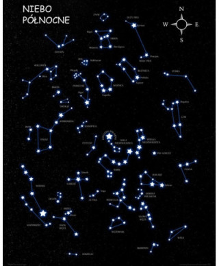 Niebo Północne czarne - mapa