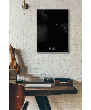 Baran konstelacja gwiazd - plakat