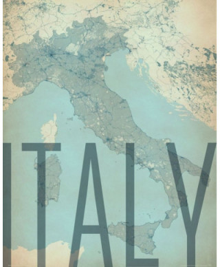 Italy, vintage - mapa