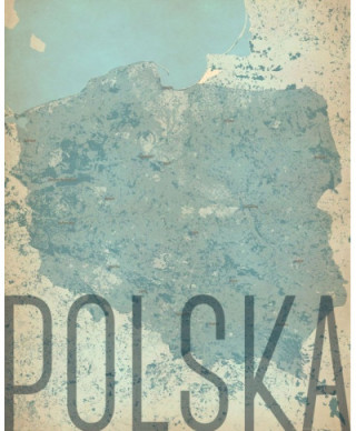 Polska, vintage - mapa