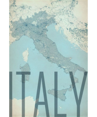 Italy, vintage - mapa