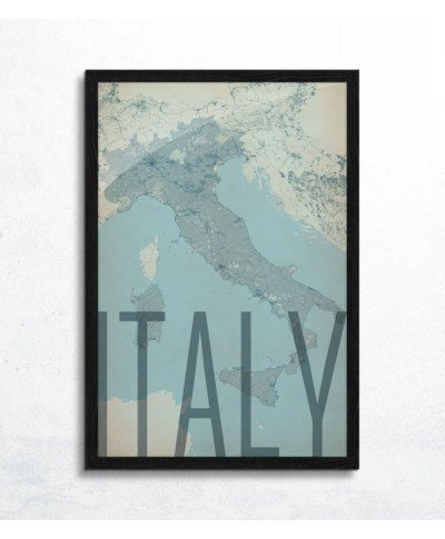 Italy, vintage - mapa