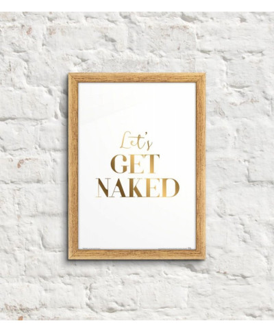 Let's get naked - plakat