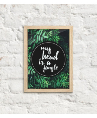 My head is a jungle - plakat