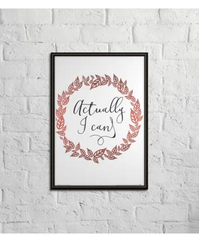 Actually i can - plakat