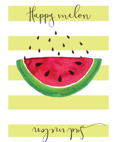 Happy melon sad melon - plakat