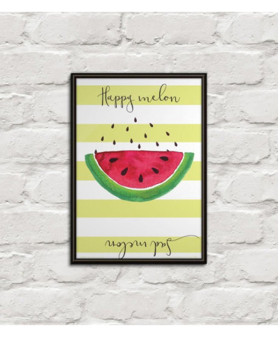 Happy melon sad melon - plakat