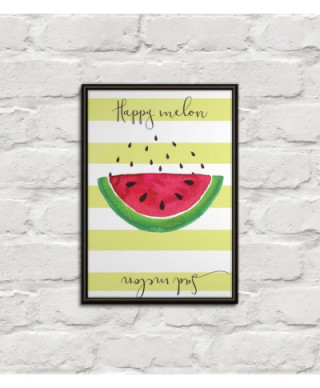 Happy melon sad melon - plakat