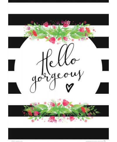 Hello gorgeous - plakat