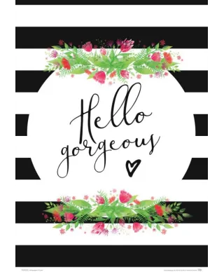 Hello gorgeous - plakat