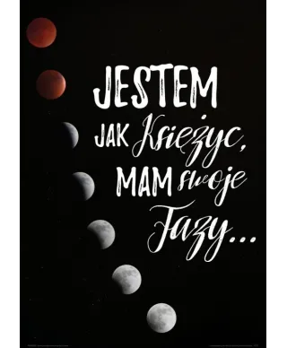 Jestem jak księżyc mam swoje fazy - plakat