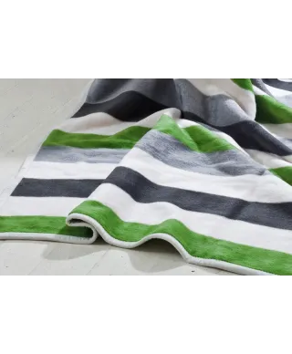 Koc - 150x200cm - Stripes green