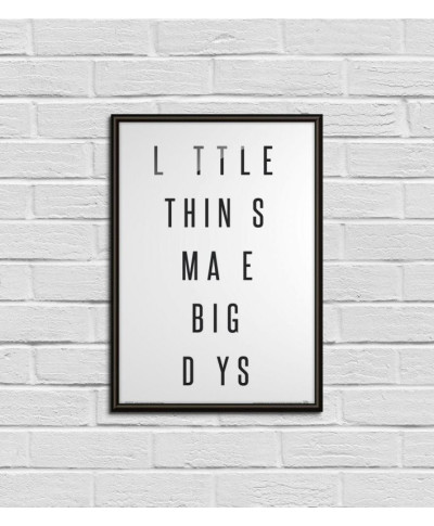 Little things make big days - plakat