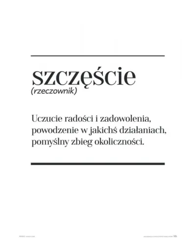 Szczęście - plakat