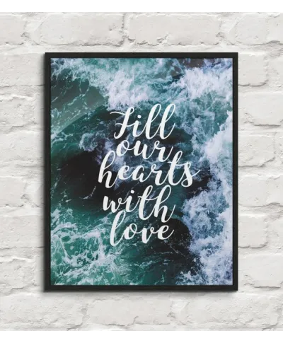 Fill our hearts with love - plakat