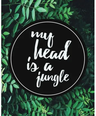 My head is a jungle - plakat