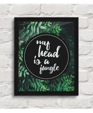 My head is a jungle - plakat