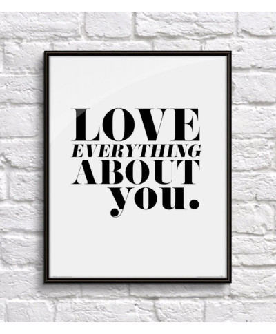 Love everything about you - plakat