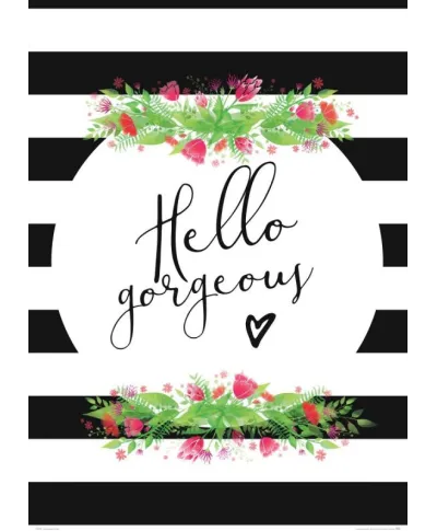 Hello gorgeous - plakat