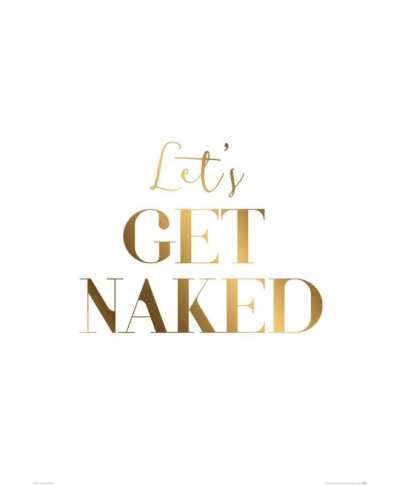 Let's get naked - plakat