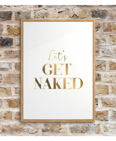 Let's get naked - plakat