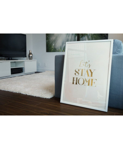 Let's stay home - plakat