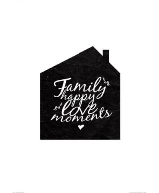 Family happy love moments - plakat