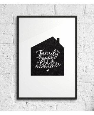 Family happy love moments - plakat