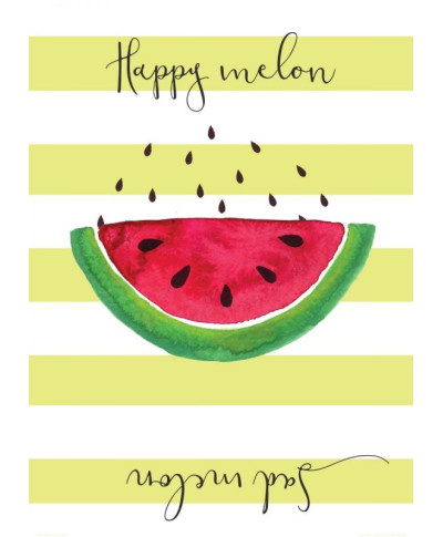 Happy melon sad melon - plakat
