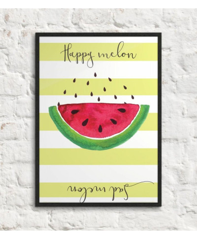 Happy melon sad melon - plakat