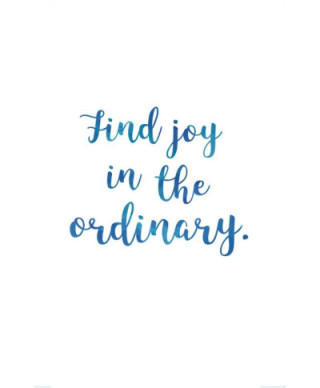 Find joy in the ordinary - plakat